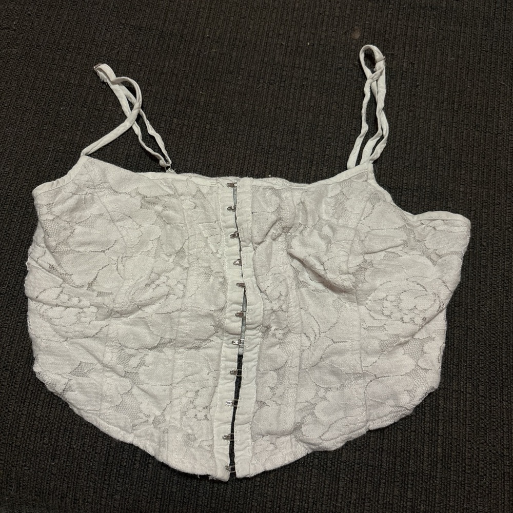 Wild Fable White Textured Top